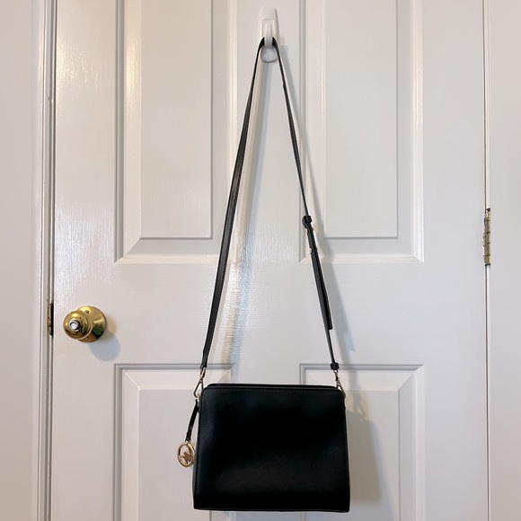 Black Leather Michael Kors Crossbody - Picture 2 of 4